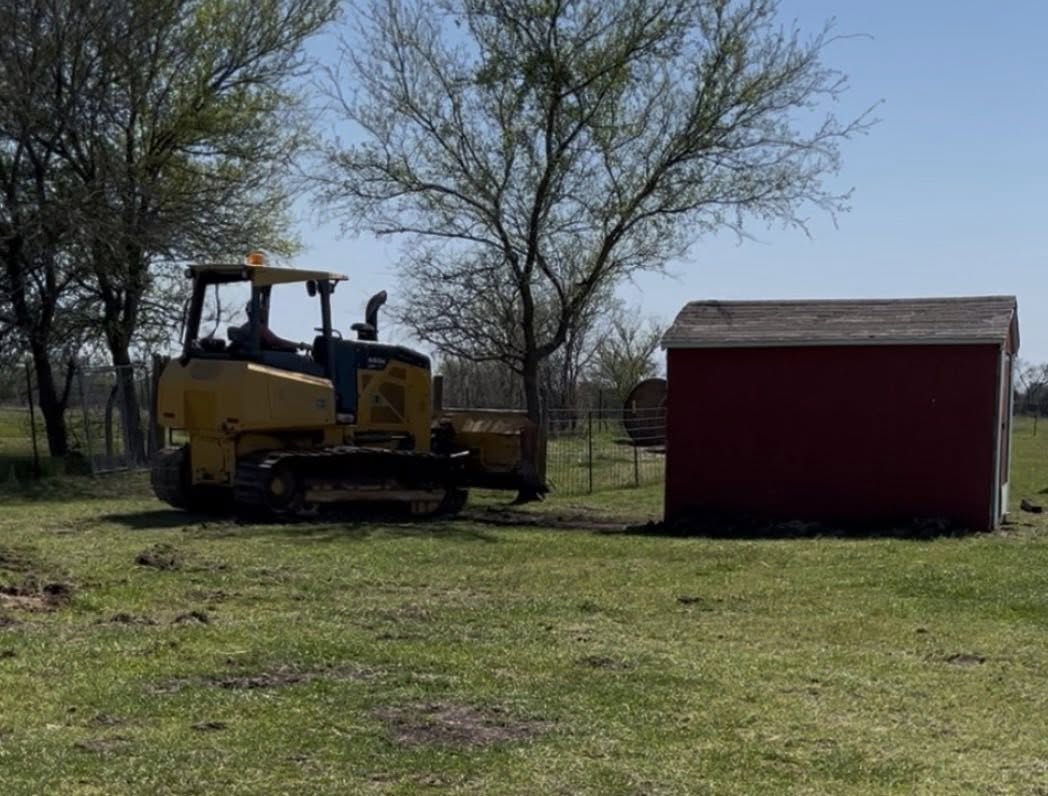 Dozer demolition work